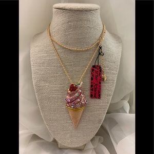 Betsey Johnson Ice Cream Necklace